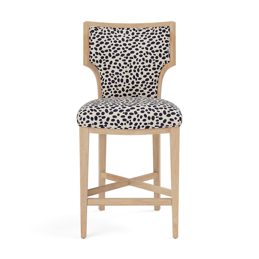 Carleen Counter Stool - Cerused White Oak