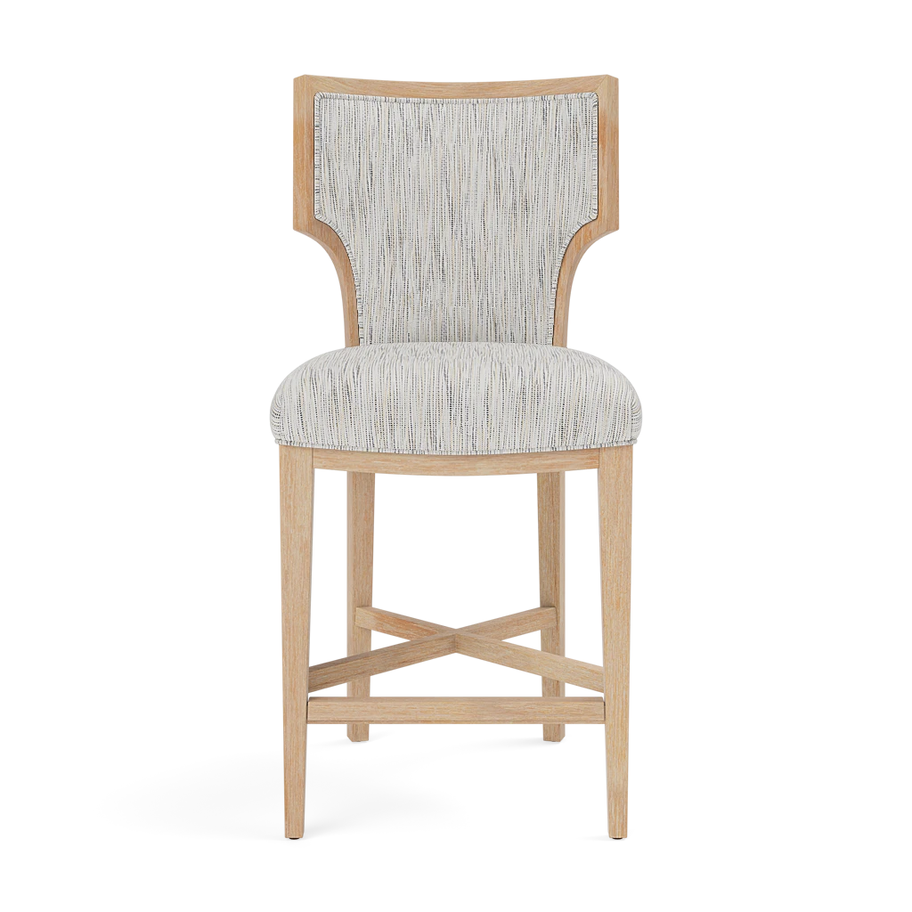 Carleen Counter Stool - Cerused White Oak