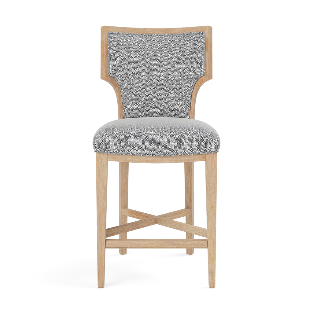 Carleen Counter Stool - Cerused White Oak