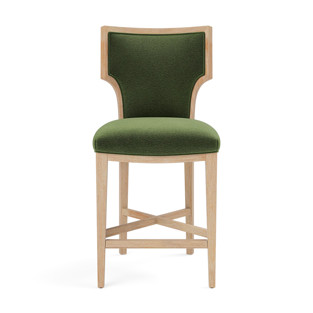 Carleen Counter Stool - Cerused White Oak