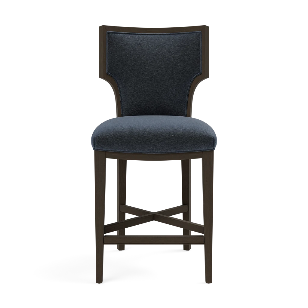 Carleen Counter Stool - Dark Gray Wood