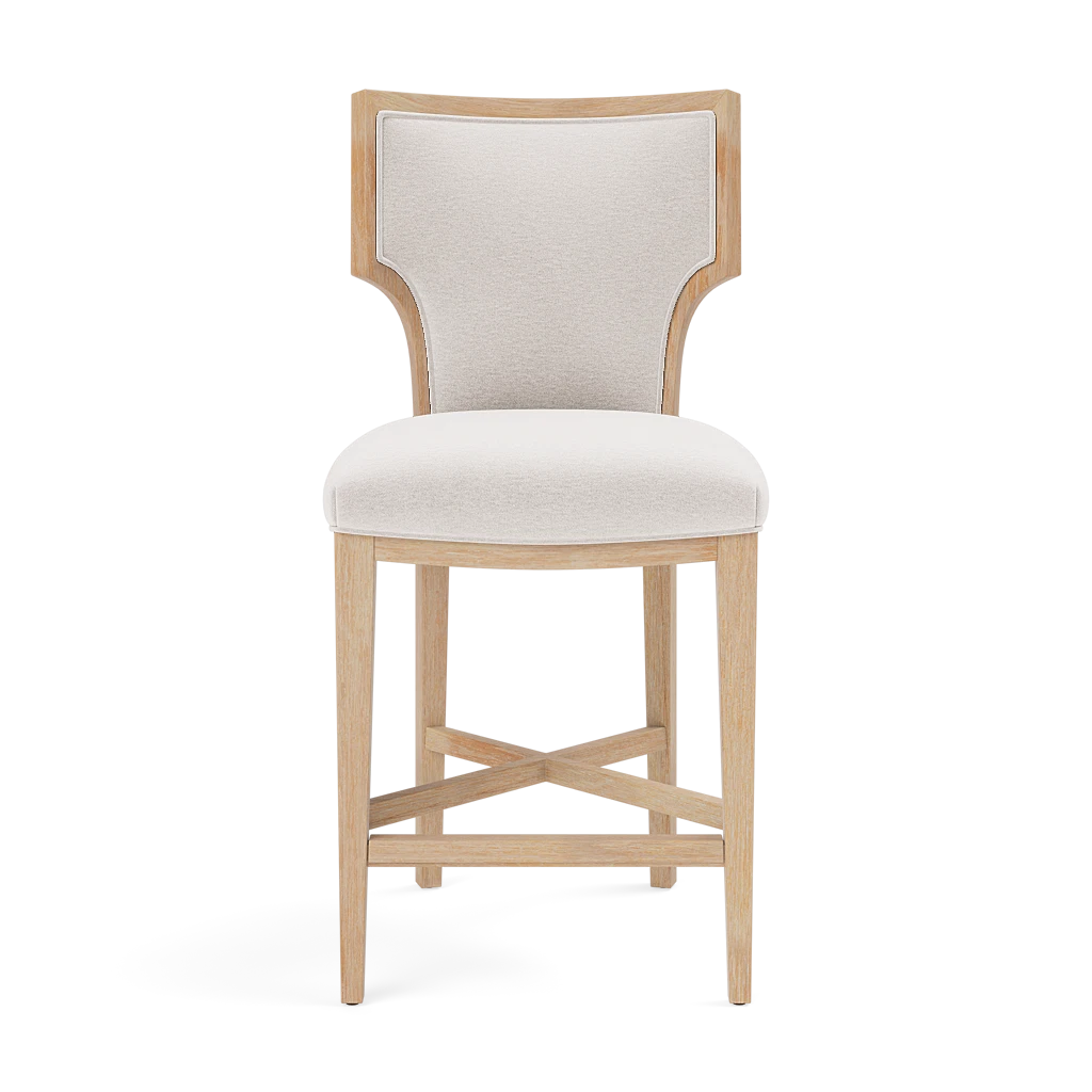 Carleen Counter Stool - Cerused White Oak