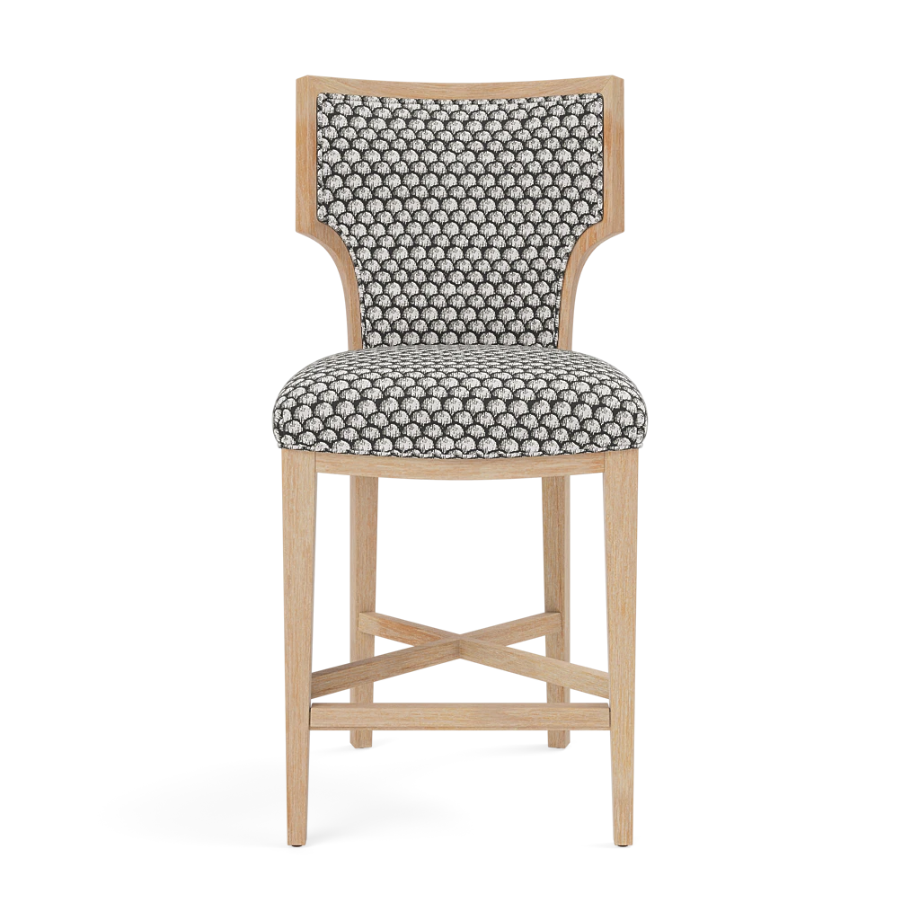 Carleen Counter Stool - Cerused White Oak