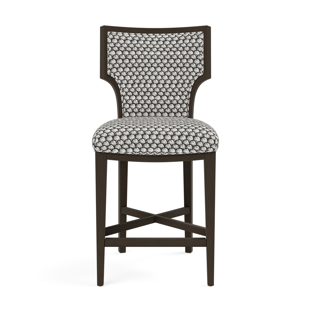 Carleen Counter Stool - Dark Gray Wood