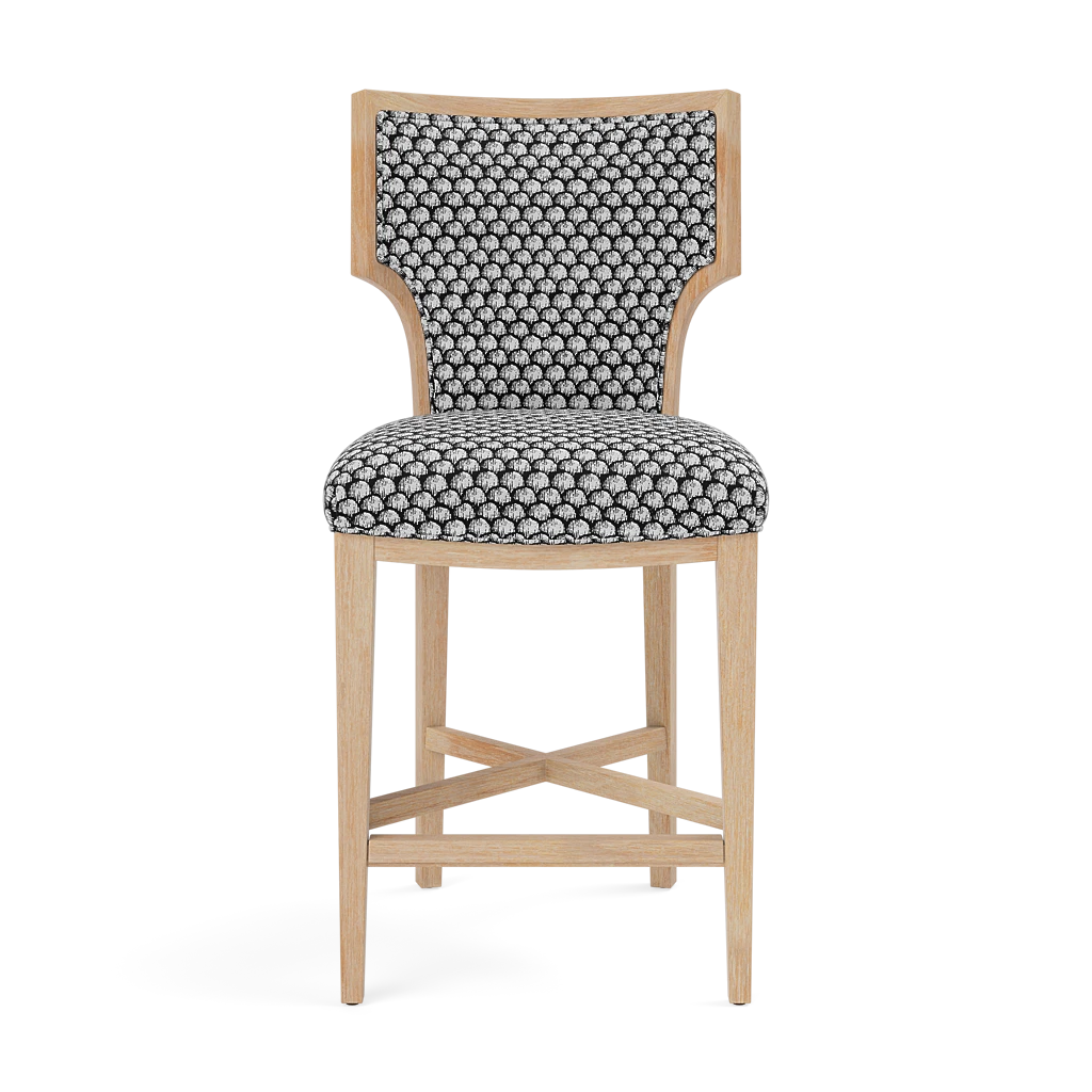 Carleen Counter Stool - Cerused White Oak