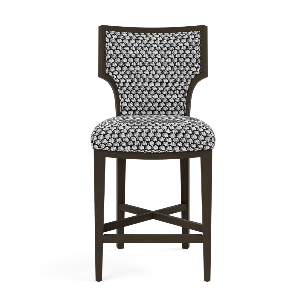 Carleen Counter Stool - Dark Gray Wood