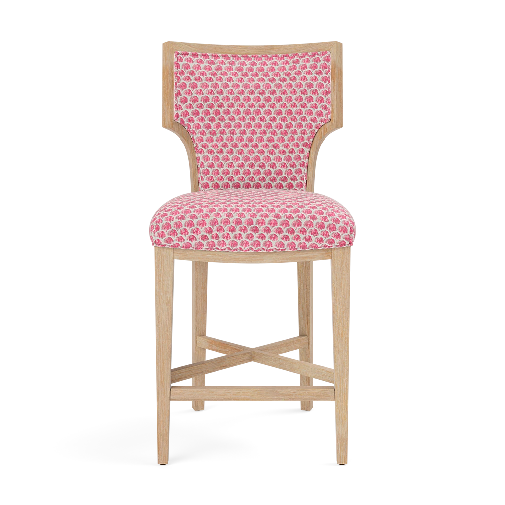 Carleen Counter Stool - Cerused White Oak