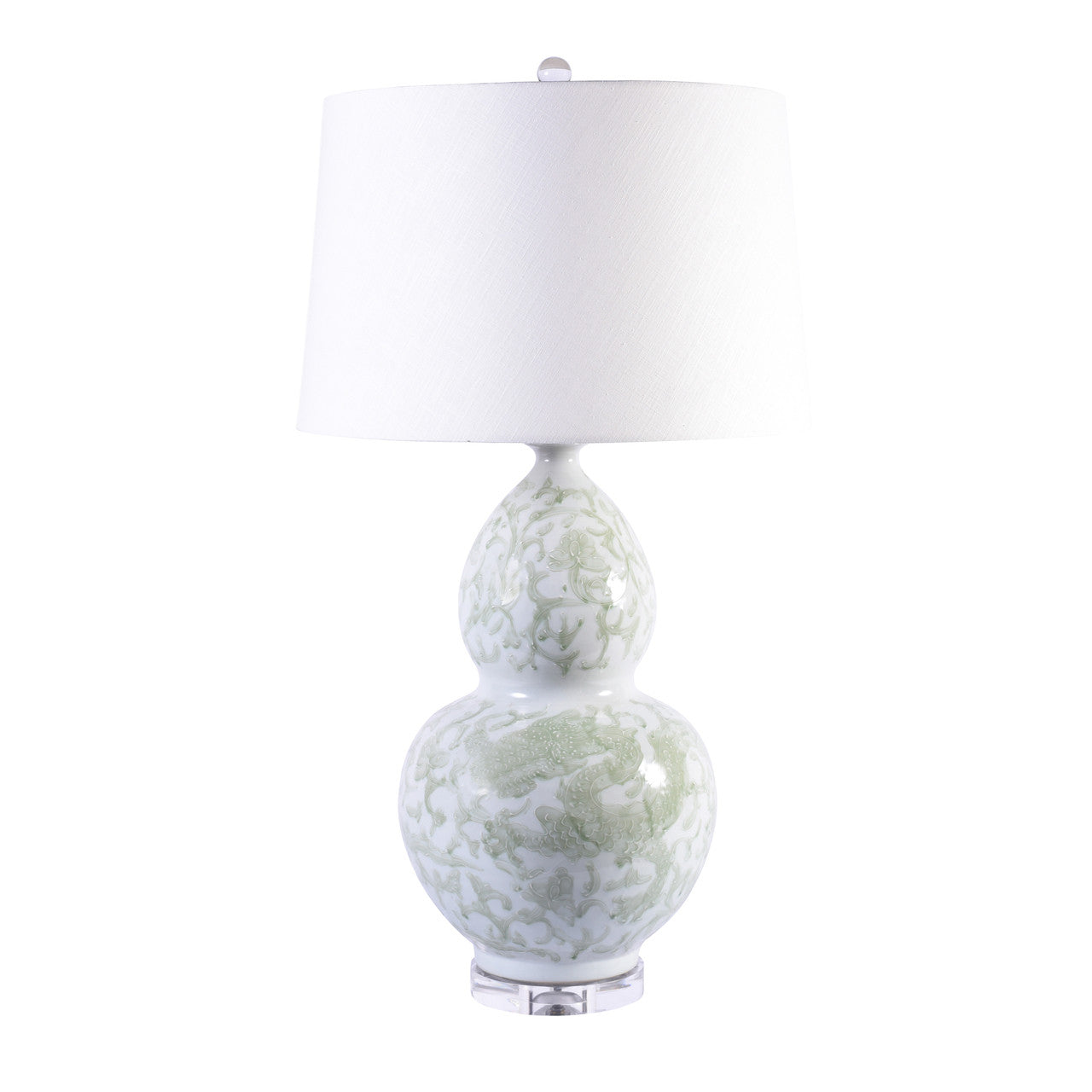 Celadon Lotus Gourd Lamp