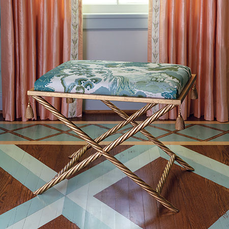 Road To Canton Delfern Gold Bench