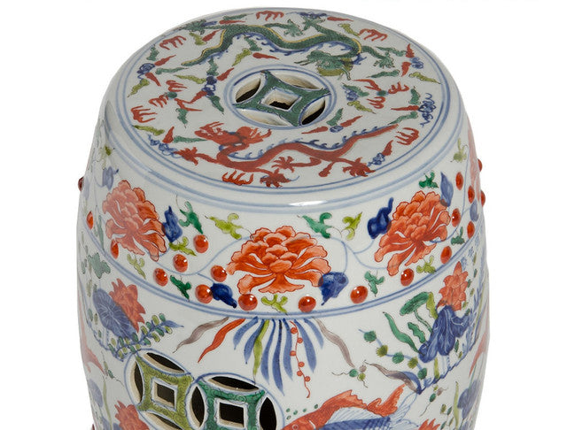 Famille Verte Garden Stool