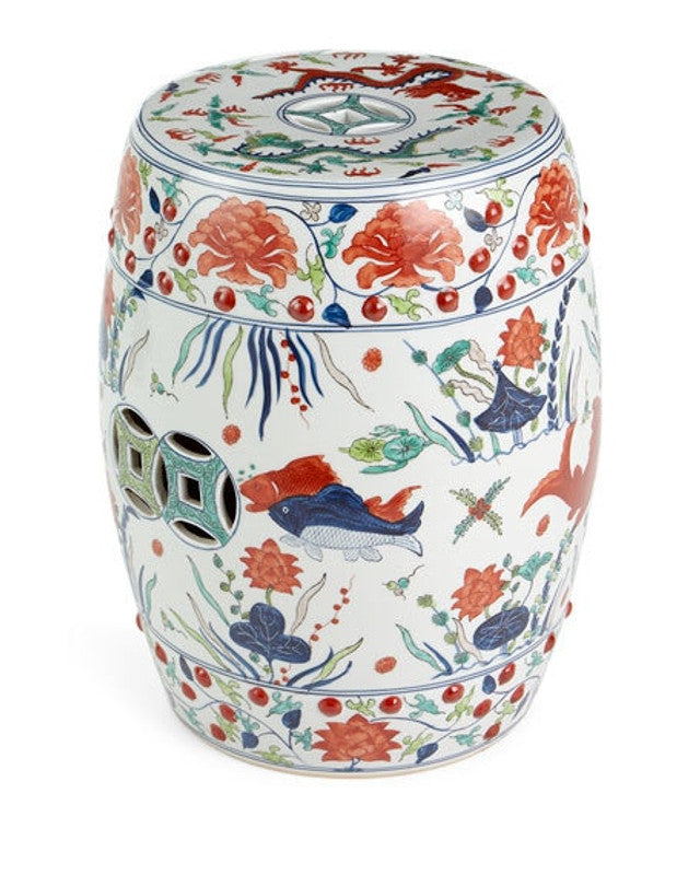 Famille Verte Garden Stool