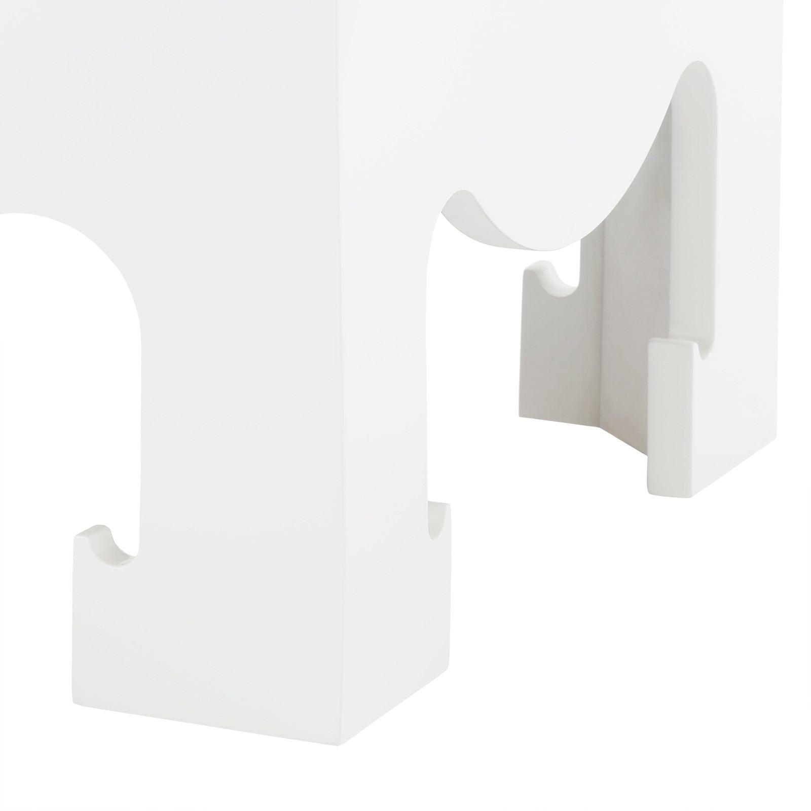 Jacqui Chiffon White Lacquered Side Table